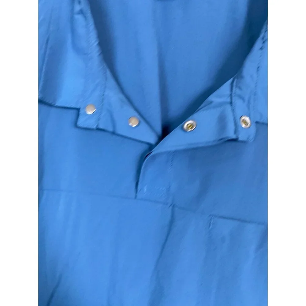The North Face Nylon Blend‎ Short sleeve Shirt Men Size XXL Blue Outdoor Fishing